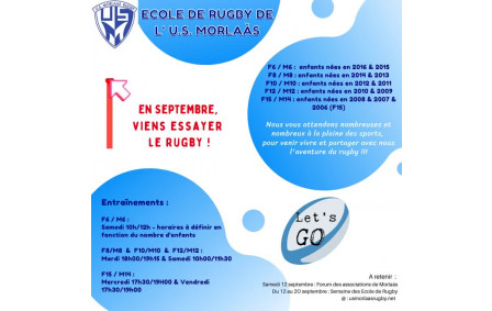 Viens essayer le rugby Morla